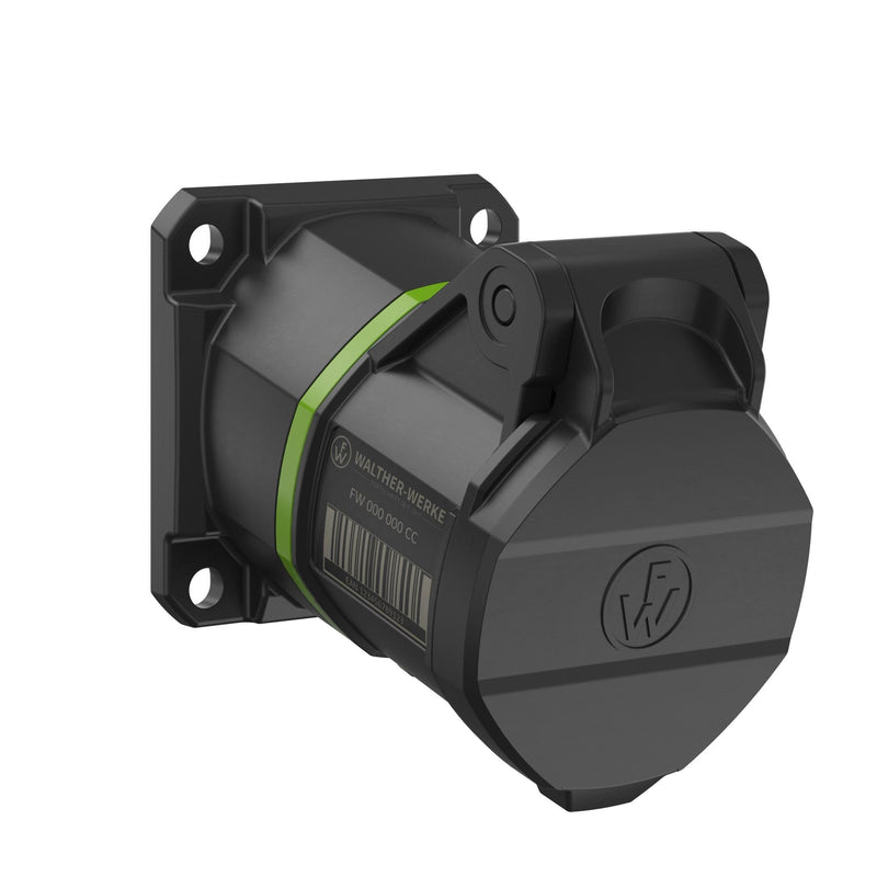 Walther Werke - CEE-Anbausteckdose (IEC 60309) CEE NEO Anbaudose FW512310SK schräg 1 6A 3P 10h