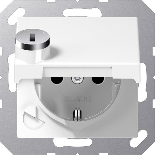 Jung - Steckdose SCHUKO-Steckdose 16A 250V A 1520 BFKLSL WW Klappdeckel