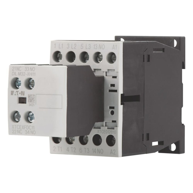 Eaton - Leistungsschütz zum Schalten von Wechselstrom Leistungsschütz DILM12-21(230V50HZ) 2S1Ö 5,5KW/400V,AC
