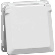 Peha - Schalter-/Steckdosenkombination SCHUKO-Steckdose rws D 6711.02 K SI 16A 250V Abdeckung