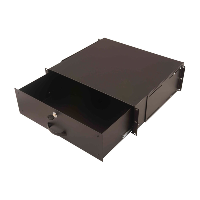 DIGITUS - Komponente für den Ausbau (Schaltschrank) Dokumentenablage DN-19 KEY-3U-SW 3HE,abschließbar,sw