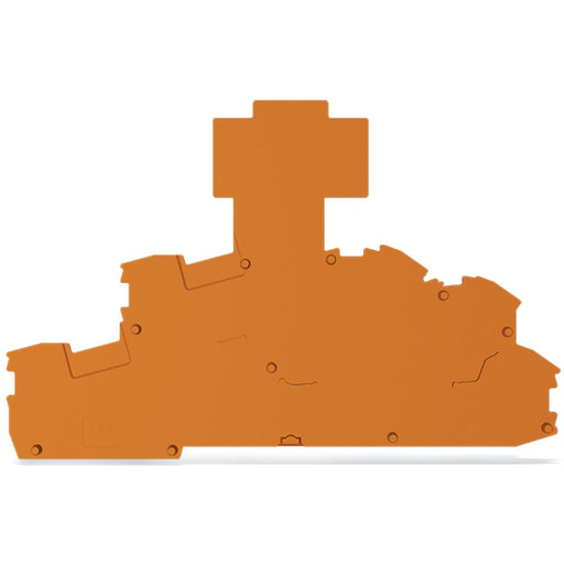 WAGO - Abschluss- und Zwischenplatte für Reihenklemme Abschluss-u.Zwischenplatte 2003-6694 1mm dick,orange − 100 Stück