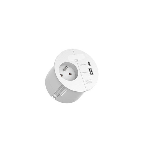 Bachmann - Multi-Tischsteckdose Kabeldurchführung 938.302 1xUTE 1xUSB