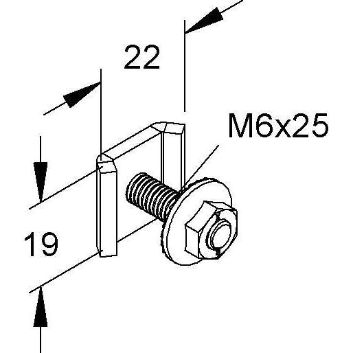Niedax - Verbinder für Kabeltragsystem Universalverbinder GTVM 6X25 FG Geomet − 50 Stück
