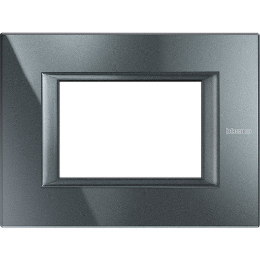 Legrand (BT) - Abdeckrahmen Axolute Rahmen 3-Modul HA4803HS alu schwarz
