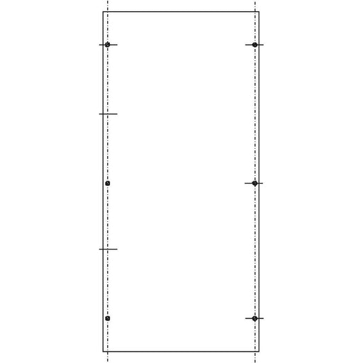 ABN - Montageplatte für Verteilergehäuse PVC-Montageplatte AS-142 SY47433M