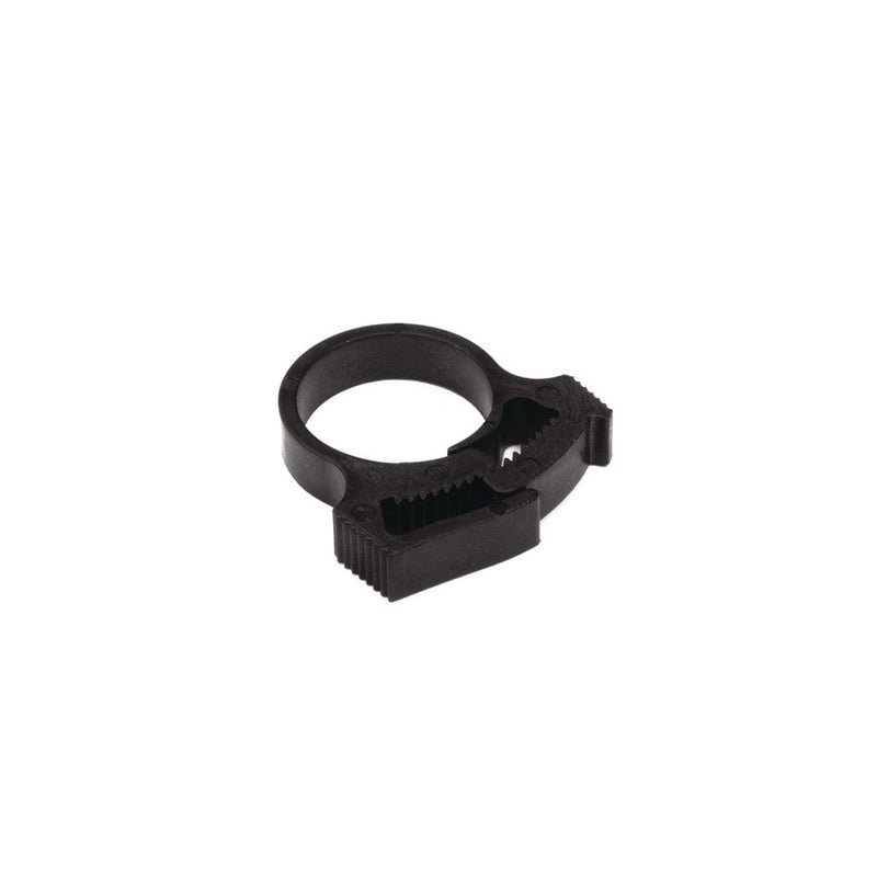 HellermannTyton - Befestigungsschelle für Kabel/Rohre Schlauchschelle SNP10 PA66GF13 BK100 schwarz, 6-6,8mm − 100 Stück