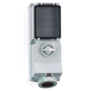 Bals Elektrotech - CEE-Steckdose abschaltbar, abgesichert (IEC 60309) Wandsteckdose abschaltbar 17342 abgesichert 63A 4p