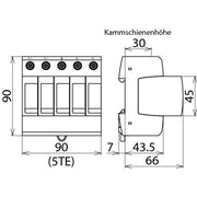 DEHN - Überspannungsableiter für Energietechnik/Stromversorgung Überspannungsableiter DG M PV2 SCI 1000 Typ 2 DEHNguard M PV