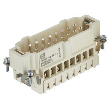 Harting - Kontakteinsatz für Rechtecksteckverbinder Steckverbinder-Einsatz 09338162603 HanHigh T16E-s Stift