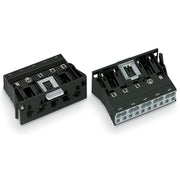 WAGO - Geräteanschluss für steckbare Gebäudeinstallation Steckerteil 770-715 2x0,5-4mmq schwarz − 50 Stück