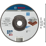 Bosch - Trenn-/Schleifscheibe PRO Stone Trennscheibe, 2608603175 180 x 3 x 22.23 mm