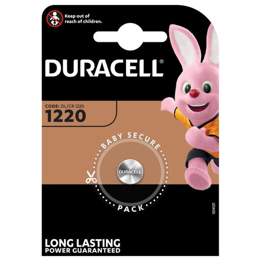 Hückmann - Batterie Knopfzelle Lithium 3V D1220 (Bli.1) CR1220 Duracell