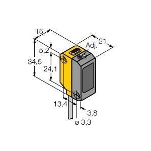 Turck - Lichttaster mit Hintergrundausblendung Opto-Sensor QS18VP6LAF Lichttaster