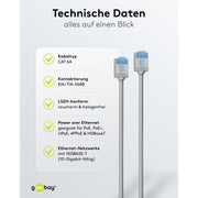 Goobay - Patchkabel Kupfer Patchkabel U/FTP Cat6 74323 Ultraflexibel,slim,s