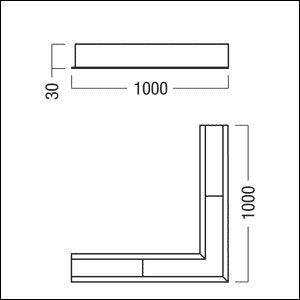 Zumtobel Group - Elektrisches Zubehör/Ersatzteile für Leuchten Winkelverbinder 90° SUP2 TRACK #60210818 (elektrisch)