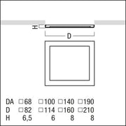 Zumtobel Group - Lichttechnisches Zubehör/Ersatzteile für Leuchten Vorsatz klar PANOSINFEVO#60800782 IP54 GLASCLEARQ68WH
