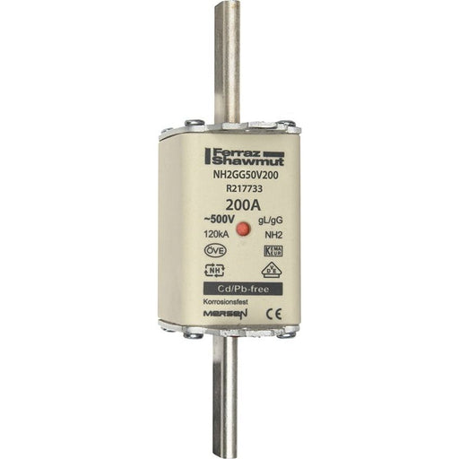 Mersen - Messersicherung NH-Sicherungseinsatz SF NH2GG50V200 Gr.2 gG 200A/500V KM