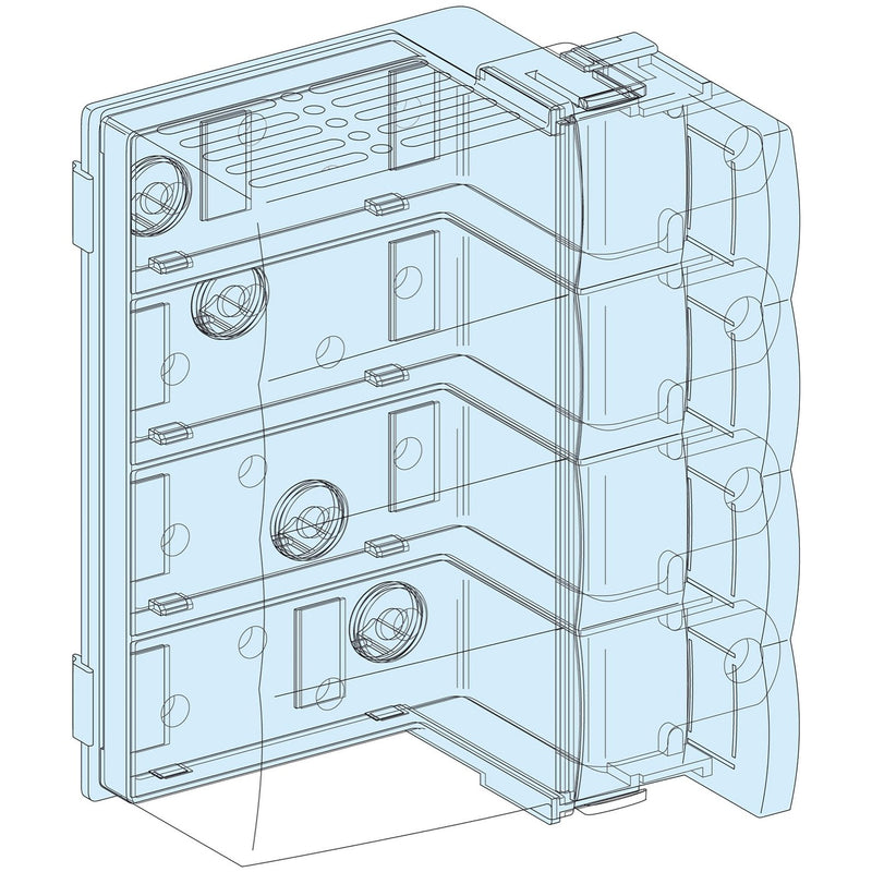 Schneider Electric - Komponente für den Ausbau (Schaltschrank) PrismaSeT-P, Verbindungsbl LVS04060 ock, ComPacT NSX100