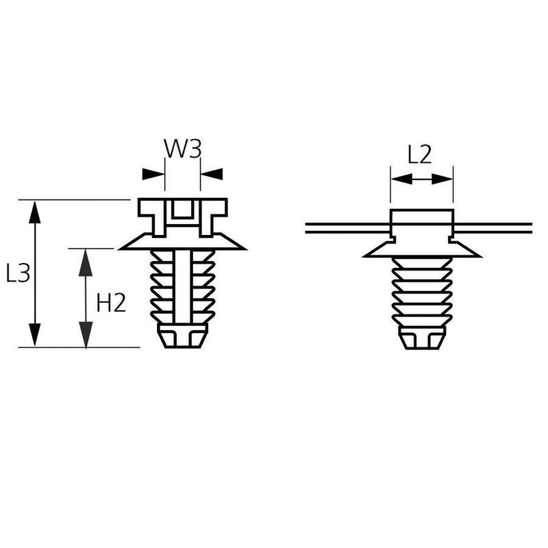 HellermannTyton - Kabelbinder Befestigungsbinder T30RFT5-MC5-BK-D1 150x3,5 sw − 500 Stück