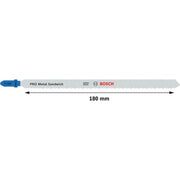 Bosch - Stichsägeblatt PRO Metal Sandwich T718BF 2608655114VE(5) Stichsägeblatt 180 − 10 Packung