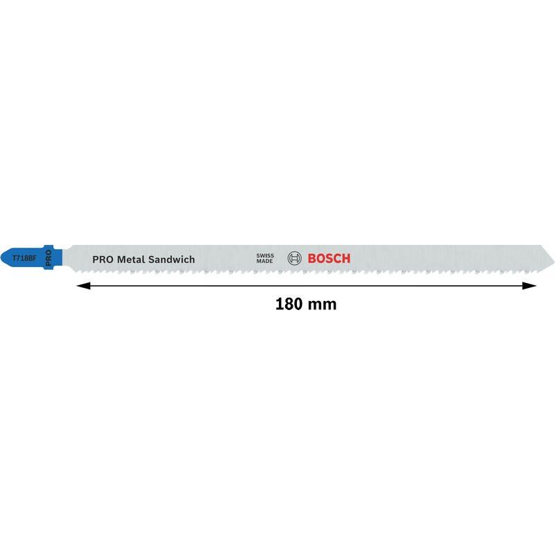 Bosch - Stichsägeblatt PRO Metal Sandwich T718BF 2608655114VE(5) Stichsägeblatt 180 − 10 Packung