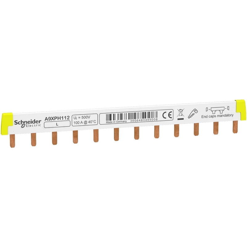 Schneider Electric - Phasenschiene A9XPH112 STEG 1P 12Mod. 100A