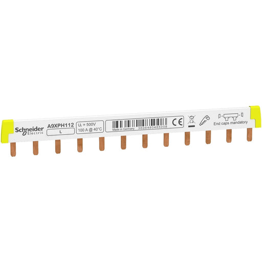 Schneider Electric - Phasenschiene A9XPH112 STEG 1P 12Mod. 100A
