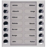 TCS Tür Control - Montageelement für Türstation Audioaußenstation 2-reihig PET14-EN/04 Erw.14 Tasten silber