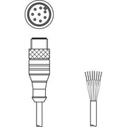 Leuze - Konfektioniertes Sensor-Aktor-Kabel Anschlussleitung KS S-M12-8A-P1-020