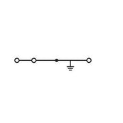 WAGO - Schutzleiter-Reihenklemme Schirmleiterklemme 280-640 0,08-2,5mmq weiss − 100 Stück
