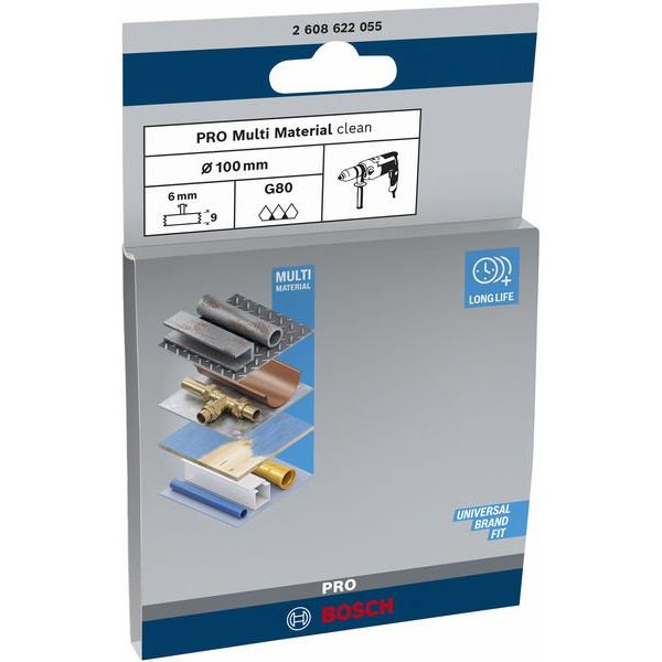 Bosch - Rotierende Drahtbürste PRO Multi Material clean 2608622055 Scheibenbürste