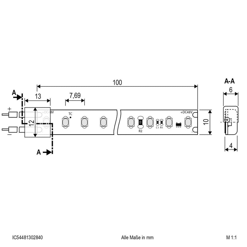 EVN Lichttechnik - Lichtschlauch/-band LED-Stripe IP54 5m IC54481302840 4000K
