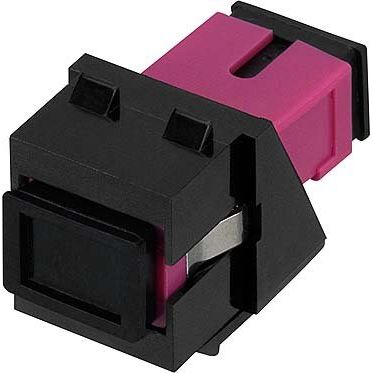 Rutenbeck - LWL-Kupplung SC-Keystone Modul KMK-SC OM4 vio sw MM, OM4 vio, sw