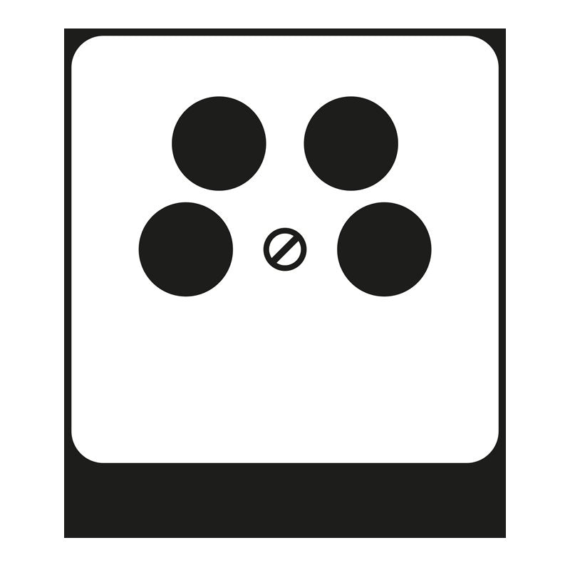 Jung - Einsatz/Abdeckung für Kommunikationstechnik Abdeckung 561-4 SAT2 für 4L-SAT-TV-Dose