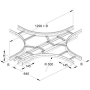 Niedax - Kreuzstück für Kabelleiter Kreuz-Stück KLK 60.603 F