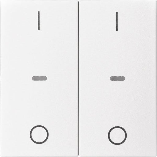 Berker - Abdeckung/Bedienelement für Installationsschalterprogramme Abdeckung Tastsensor-Modul 80962399 2-fach polarweiß mt