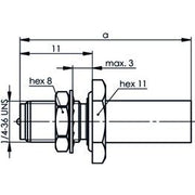 Telegärtner - Koax-Steckverbinder R-SMA-Einbaubuchse 100024760 (RG-316/U) löt/crimp − 5 Stück