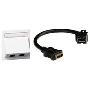 Schneider Electric - Einsatz/Abdeckung für Kommunikationstechnik Multimedia Kit HDMI Kabel INS60510 Abdeckung schräg