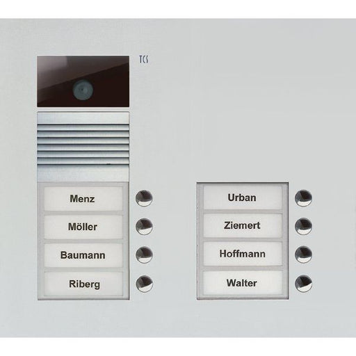 TCS Tür Control - Türstation für Türkommunikation Video-Außenstation Color AVU15080-0010 zweispaltig, für 8WE − 1 Stück by TC
