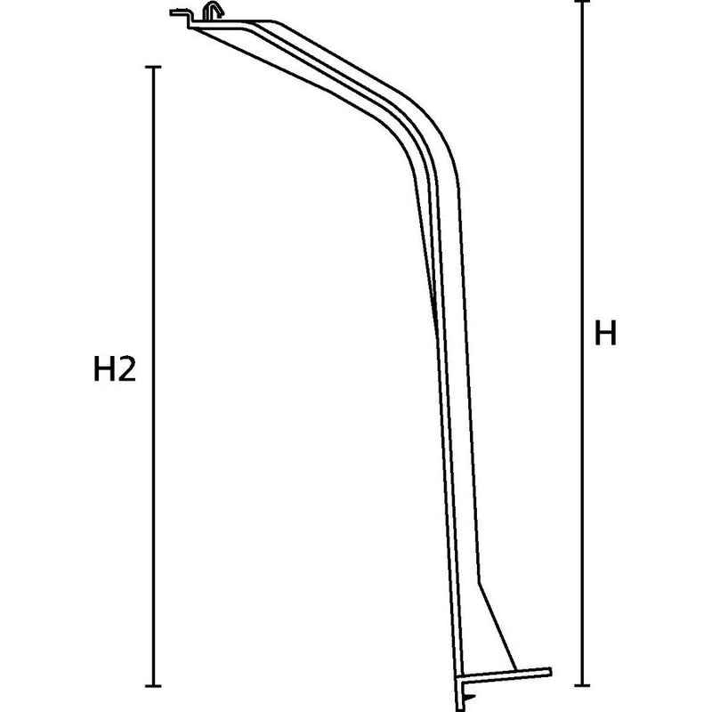 HellermannTyton - Leuchteneinbaugehäuse Deckenabstandhalter für Ei 148-00120 170-310 mm schwarz