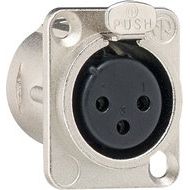 Gira - Einsatz/Abdeckung für Kommunikationstechnik XLR Flanschbuchse 003600 3-Pol-D
