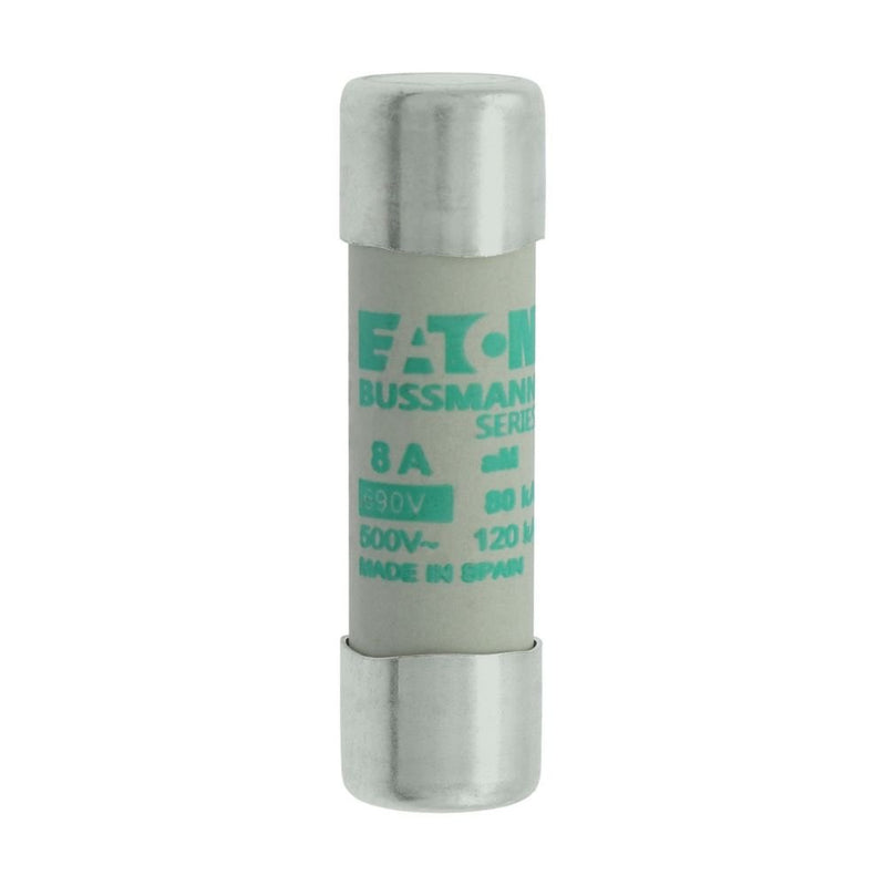 Eaton - Zylindrische Sicherung Sicherungseinsatz Nieders. SICHERUNG #C14M8 8A AC 690V 80kA − 10 Stück