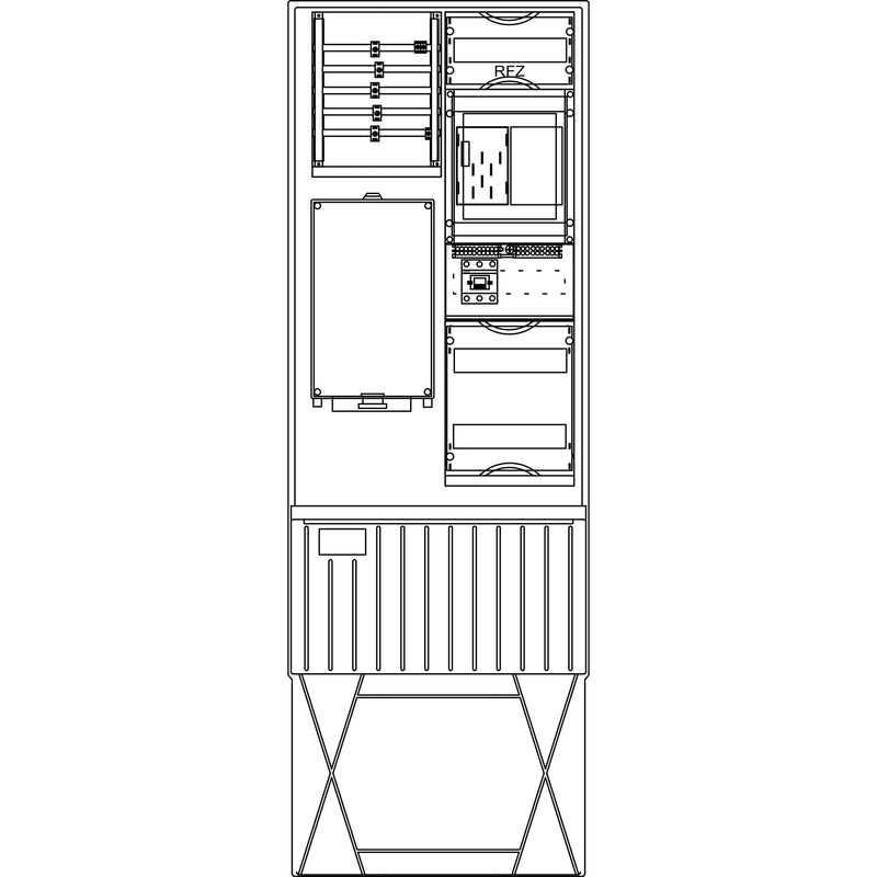Elsta Mosdorfer - Zähler-Komplettschrank Zähleranschlusssäule ZS321B.W4.33 A320 W4 1Z BKEI 33TE