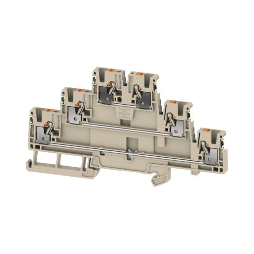 Weidmüller - Durchgangs-Reihenklemme Klemme A3T 2.5 DL PUSH IN, 2.5 mm² − 50 Stück