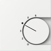 Elso - Abdeckung/Bedienelement für Installationsschalterprogramme Zentralplatte ELG367404 reinweiß
