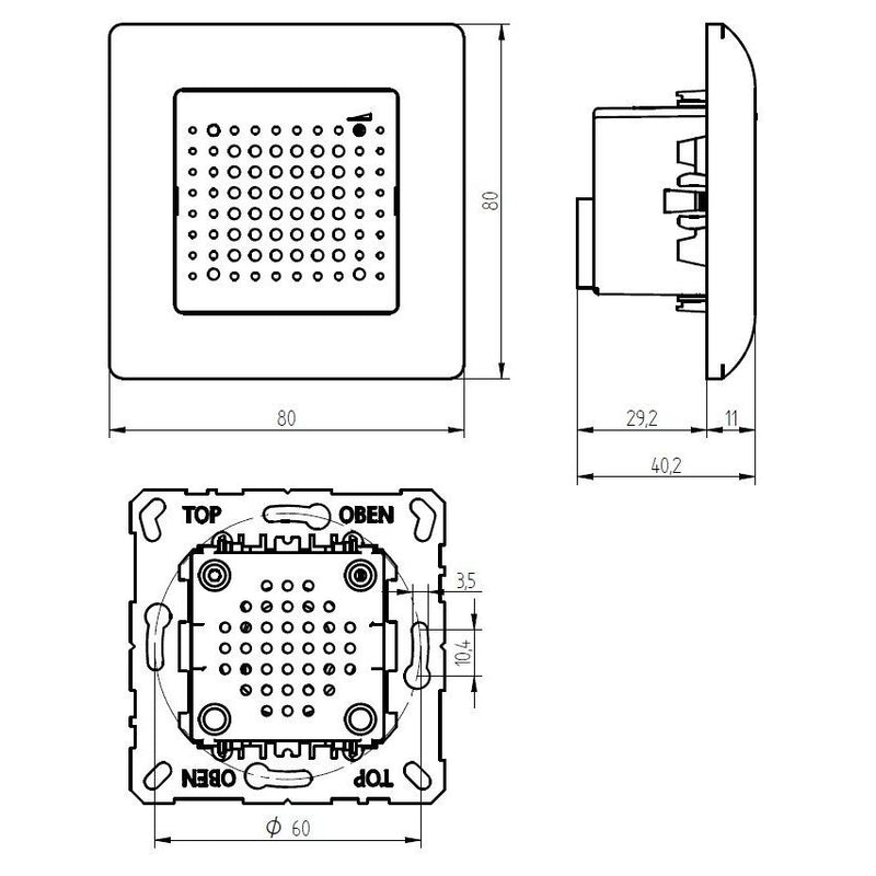 Grothe - Gong UP Elektronik-Gong UP-Gong 230ws 230V AC