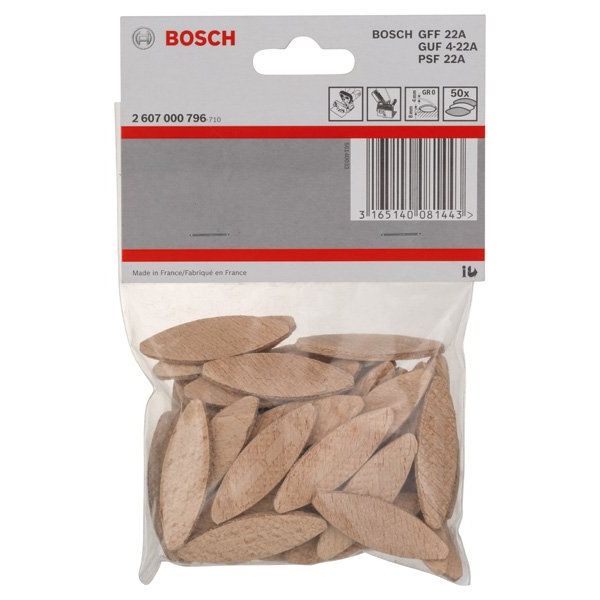 Bosch - Flachdübel Flachdübel, 45 x 15 2607000796 x 4 mm, 50er-Pack