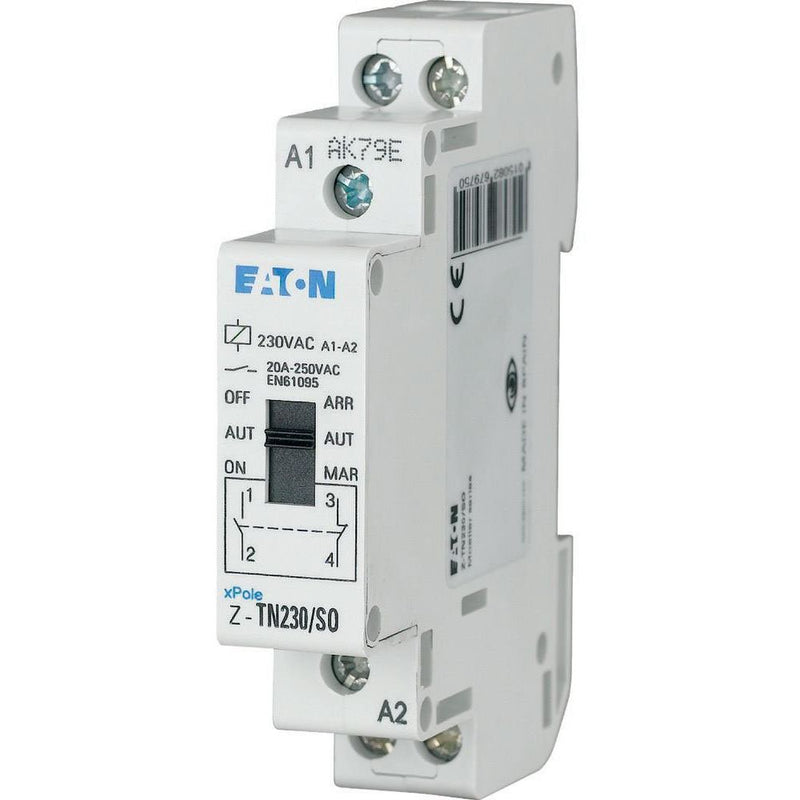 Eaton - Installationsrelais Vorwahl-Relais Z-TN230/1S1O 230VAC/50Hz, 1S+1Ö − 2 Stück
