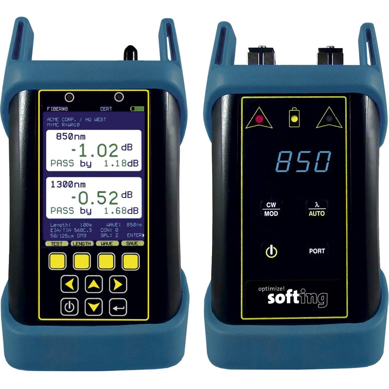 Softing IT - Mess-/Testgerät für Kommunikationstechnik FiberXpert 700 Quad MM SM 237114 Dämpfungs-Mess-Kit